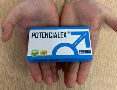Fotografija embalaže Potencialex, izkušnje z uporabo kapsul